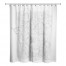 Light Gray Floral Sketch 71x74 Shower Curtain