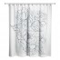 Navy Floral Sketch 71x74 Shower Curtain