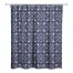 Navy Mod Medallions 71x74 Shower Curtain