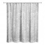 Gray Petal Pattern 71x74 Shower Curtain