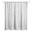 Light Gray Petal Pattern 71x74 Shower Curtain