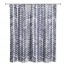 Navy Petal Pattern 71x74 Shower Curtain