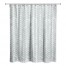 Soft Blue Petal Pattern 71x74 Shower Curtain
