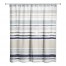 Beige and Blue Stripes 71x74 Shower Curtain