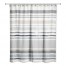 Shades of Blue Stripes 71x74 Shower Curtain