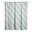 Soft Blue Diagonal Stripes 71x74 Shower Curtain
