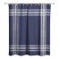 Striped Navy Border 71x74 Shower Curtain