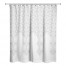 Light Gray Quatrefoil 71x74 Shower Curtain