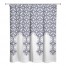 Navy Quatrefoil 71x74 Shower Curtain