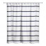 Navy Stripes on Wood 71x74 Shower Curtain