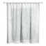 Soft Blue Floral Sketch 71x74 Shower Curtain