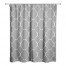 Worn Gray Quatrefoil 71x74 Shower Curtain