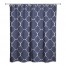 Worn Navy Quatrefoil 71x74 Shower Curtain