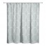 Worn Soft Blue Quatrefoil 71x74 Shower Curtain