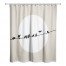 Beige Birds on a Line 71x74 Shower Curtain