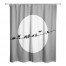 Gray Birds on a Line 71x74 Shower Curtain