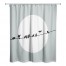 Soft Blue Birds on a Line 71x74 Shower Curtain