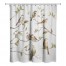 Light Gray Birds on Branches 71x74 Shower Curtain