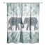 Soft Blue Boho Elephants 71x74 Shower Curtain