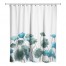 Blue Painted Flowers 71x74 Shower Curtain