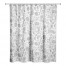 Light Gray Watercolor Floral 71x74 Shower Curtain