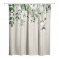 Painted Flowers on Beige 71x74 Shower Curtain