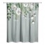 Painted Flowers on Soft Blue 71x74 Shower Curtain