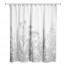 Light Gray Wildflowers 71x74 Shower Curtain