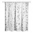 Beige Gray Trees 71x74 Shower Curtain
