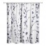 Beige Navy Trees 71x74 Shower Curtain