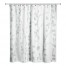 Beige Soft Blue Trees 71x74 Shower Curtain