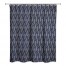 Navy Leaf Pattern 71x74 Shower Curtain