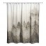 Beige Foggy Pine Trees 71x74 Shower Curtain