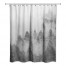 Gray Foggy Pine Trees 71x74 Shower Curtain