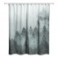 Soft Blue Foggy Pine Trees 71x74 Shower Curtain