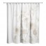Beige Watercolor Floral Bunch 71x74 Shower Curtain