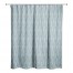 Soft Blue Leaf Pattern 71x74 Shower Curtain