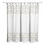 Beige Vine Border 71x74 Shower Curtain