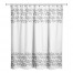 Gray Vine Border 71x74 Shower Curtain