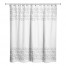 Light Gray Vine Border 71x74 Shower Curtain