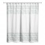 Soft Blue Vine Border 71x74 Shower Curtain
