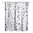 Navy Painted Birches 71x74 Shower Curtain