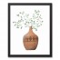 Greenery in Vase 16x20 Black Framed Canvas