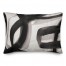 Black Abstract Brushstrokes 14x20 Indoor / Outdoor Pillow