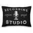 Black Recording Studio 14x20 Indoor / Outdoor Pillow