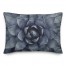 Blue Succulent 14x20 Indoor / Outdoor Pillow