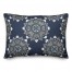 Gray Medallions on Blue 14x20 Indoor / Outdoor Pillow