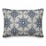 Faded Blue Gray Medallions 14x20 Indoor / Outdoor Pillow