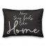 Black Feels Like Home 14x20 Indoor / Outdoor Pillow