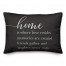 Black Home is Where Love is 14x20 Indoor / Outdoor Pillow